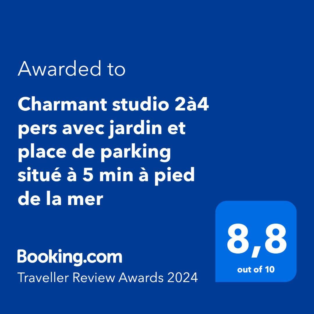 Charmant Studio 2A4 Pers Avec Jardin Et Place De Parking Situe A 5 Min A Pied De La Mer Bandol Eksteriør billede